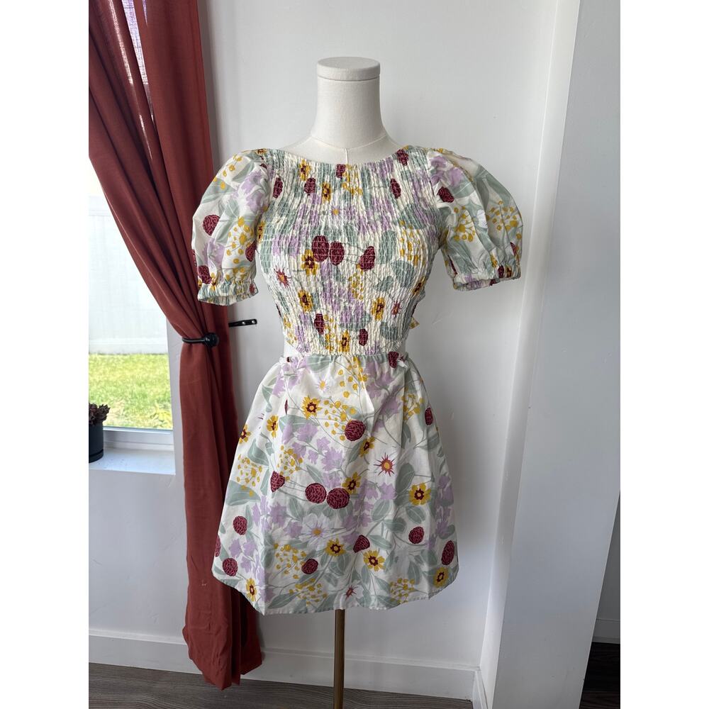 NWT Sabo Astra Cut Out Sundress Floral Fairycore Garden Party